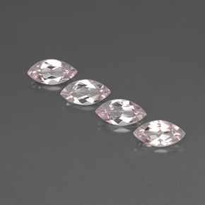 Gemas de morganita rosa natural de  ct, marquesa, VVS