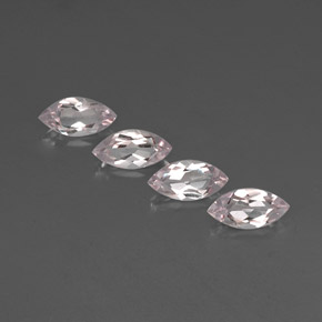Gemas de morganita rosa natural de  ct, marquesa, VVS