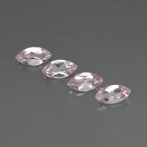 Gemas de morganita rosa natural de  ct, marquesa, VVS