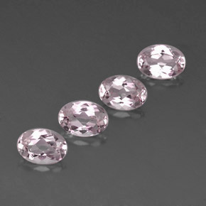 Gemas de morganita rosa natural de  ct, corte óvalo, IF
