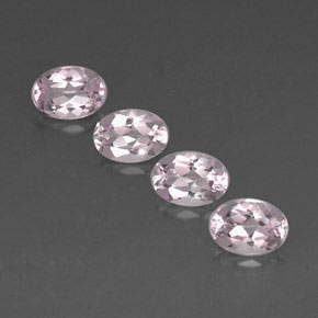 Gemas de morganita rosa natural de  ct, corte óvalo, VVS