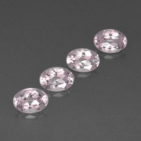 Gemas de morganita rosa natural de  ct, corte óvalo, VVS