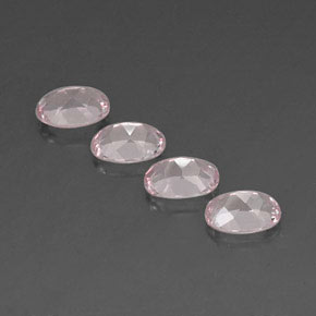 Gemas de morganita rosa natural de  ct, corte óvalo, VVS