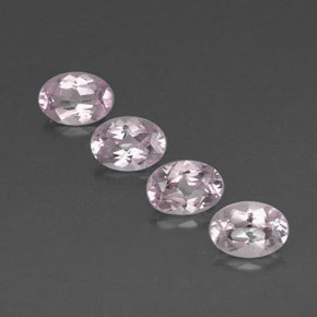 Gemas de morganita rosa natural de  ct, corte óvalo, VVS