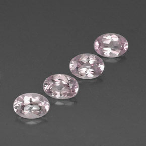 Gemas de morganita rosa natural de  ct, corte óvalo, VVS
