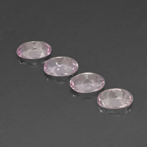 Gemas de morganita rosa natural de  ct, corte óvalo, VVS