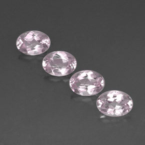 Gemas de morganita rosa natural de  ct, corte óvalo, VVS