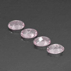 Gemas de morganita rosa natural de  ct, corte óvalo, VVS