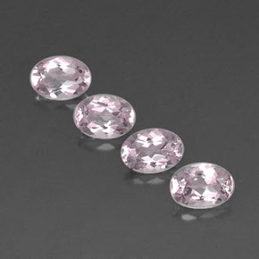 Gemas de morganita rosa natural de  ct, corte óvalo, VVS