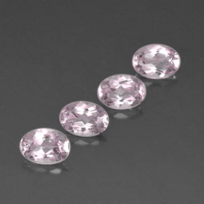 Gemas de morganita rosa natural de  ct, corte óvalo, VVS