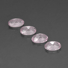 Gemas de morganita rosa natural de  ct, corte óvalo, VVS