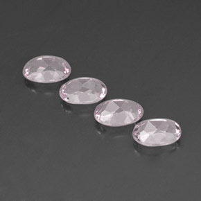 Gemas de morganita rosa natural de  ct, corte óvalo, VVS
