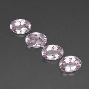 Gemas de morganita rosa natural de  ct, corte óvalo, VVS