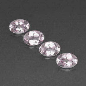 Gemas de morganita rosa natural de  ct, corte óvalo, VVS