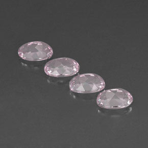 Gemas de morganita rosa natural de  ct, corte óvalo, VVS