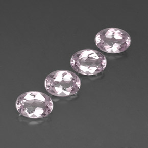 Gemas de morganita rosa natural de  ct, corte óvalo, IF