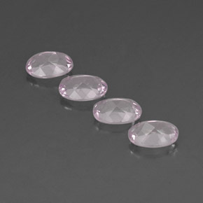 Gemas de morganita rosa natural de  ct, corte óvalo, IF