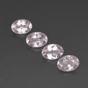 Gemas de morganita rosa natural de  ct, corte óvalo, IF
