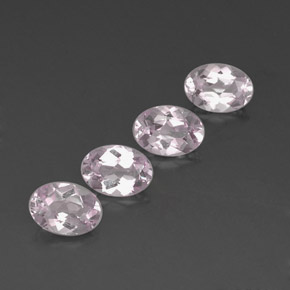 Gemas de morganita rosa natural de  ct, corte óvalo, IF