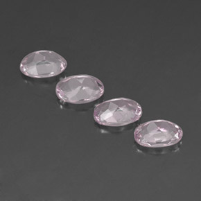 Gemas de morganita rosa natural de  ct, corte óvalo, IF