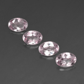 Gemas de morganita rosa natural de  ct, corte óvalo, VVS