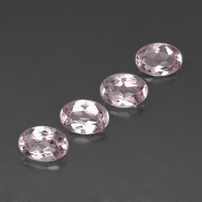 Gemas de morganita rosa natural de  ct, corte óvalo, VVS