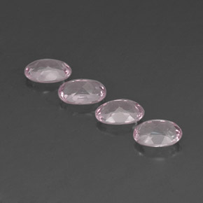 Gemas de morganita rosa natural de  ct, corte óvalo, VVS