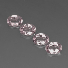 Gemas de morganita rosa natural de  ct, corte óvalo, VVS