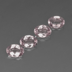 Gemas de morganita rosa natural de  ct, corte óvalo, VVS