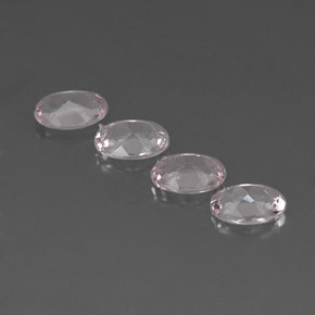Gemas de morganita rosa natural de  ct, corte óvalo, VVS