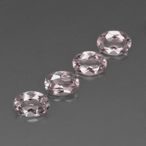 Gemas de morganita rosa natural de  ct, corte óvalo, VVS