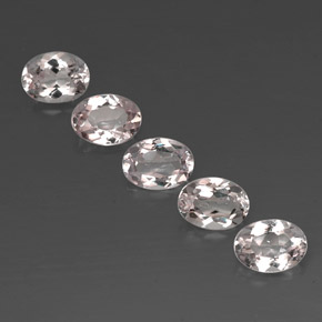 Gemas de morganita rosa natural de  ct, corte óvalo, VVS