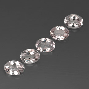 Gemas de morganita rosa natural de  ct, corte óvalo, VVS