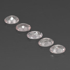 Gemas de morganita rosa natural de  ct, corte óvalo, VVS