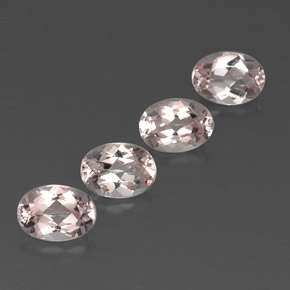 Gemas de morganita rosa natural de  ct, corte óvalo, VVS
