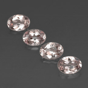 Gemas de morganita rosa natural de  ct, corte óvalo, VVS