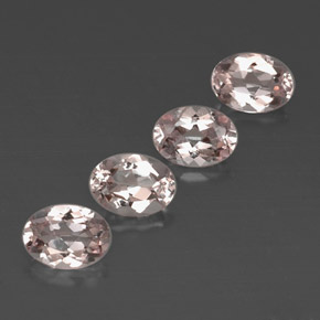 Gemas de morganita rosa natural de  ct, corte óvalo, VVS