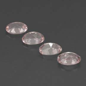 Gemas de morganita rosa natural de  ct, corte óvalo, VVS