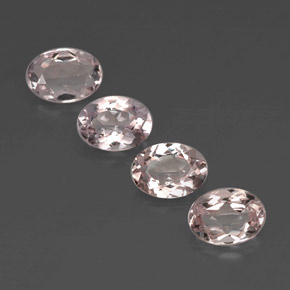 Gemas de morganita rosa natural de  ct, corte óvalo, VVS
