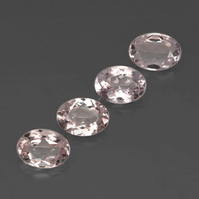 Gemas de morganita rosa natural de  ct, corte óvalo, VVS