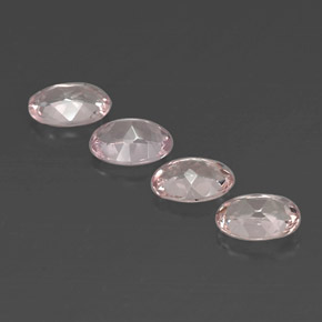 Gemas de morganita rosa natural de  ct, corte óvalo, VVS