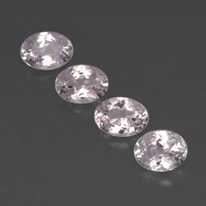 Gemas de morganita rosa natural de  ct, corte óvalo, VVS