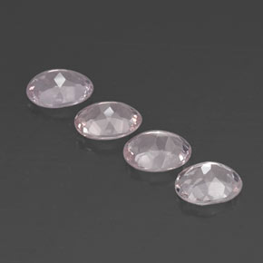 Gemas de morganita rosa natural de  ct, corte óvalo, VVS