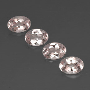 Gemas de morganita rosa natural de  ct, corte óvalo, VVS