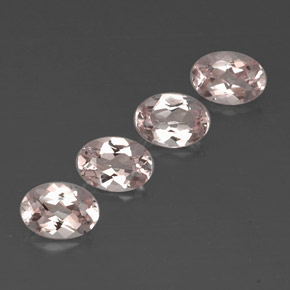 Gemas de morganita rosa natural de  ct, corte óvalo, VVS