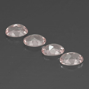 Gemas de morganita rosa natural de  ct, corte óvalo, VVS