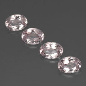 Gemas de morganita rosa natural de  ct, corte óvalo, VVS