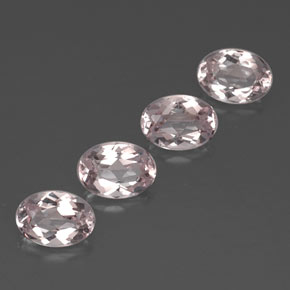 Gemas de morganita rosa natural de  ct, corte óvalo, VVS
