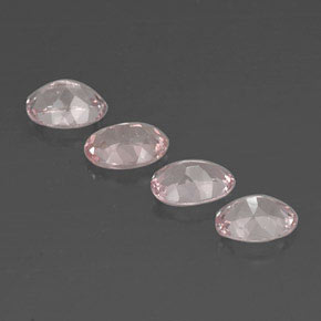 Gemas de morganita rosa natural de  ct, corte óvalo, VVS