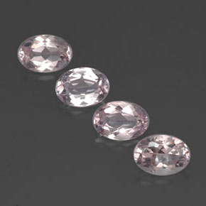 Gemas de morganita rosa natural de  ct, corte óvalo, VVS